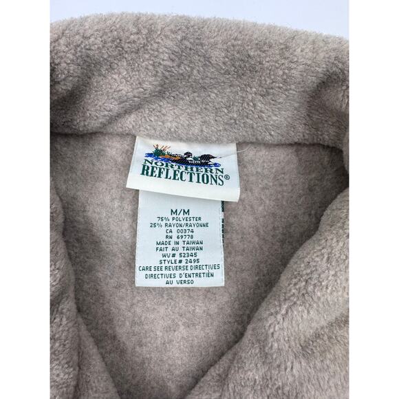 Northern Reflections Vintage Horse Farm Button Down Fleece with Collar Medium - Picture 3 of 4